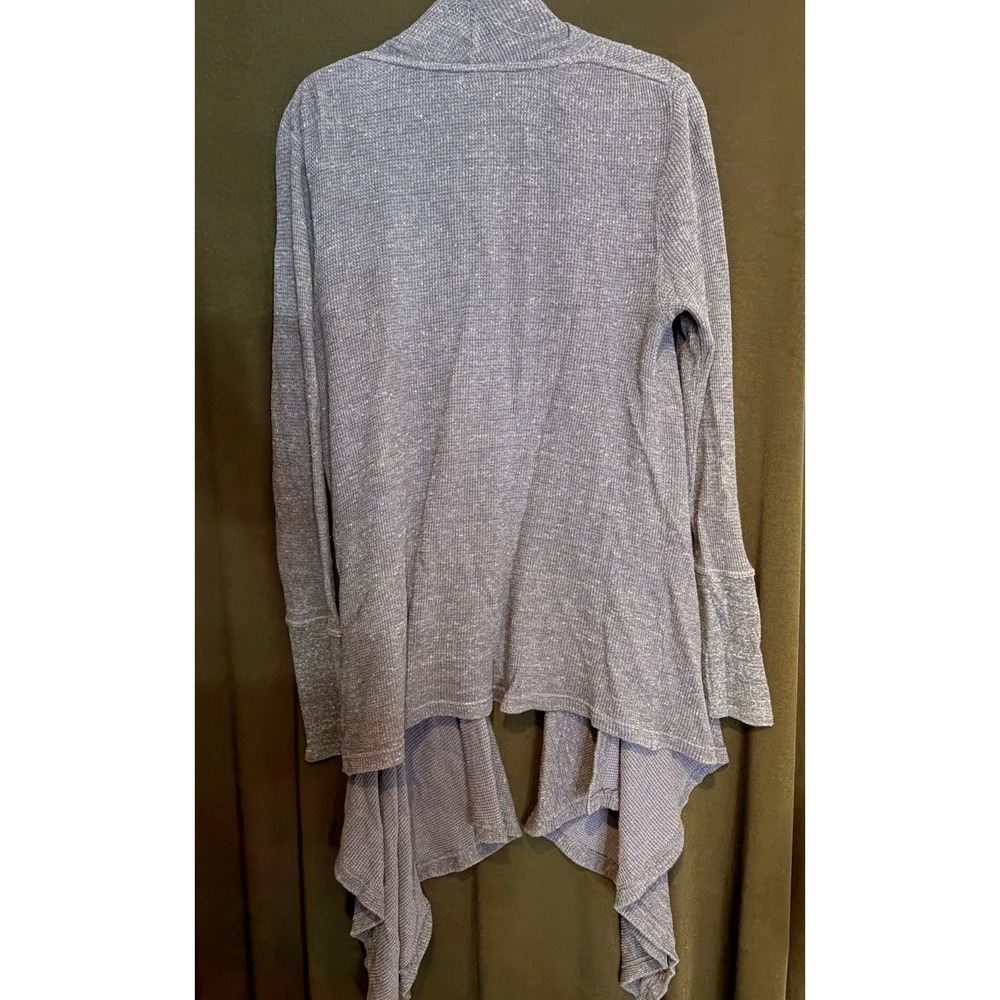 Women's Blue RuffHewn Waffle Knit Cardigan Size M - Picture 8 of 8